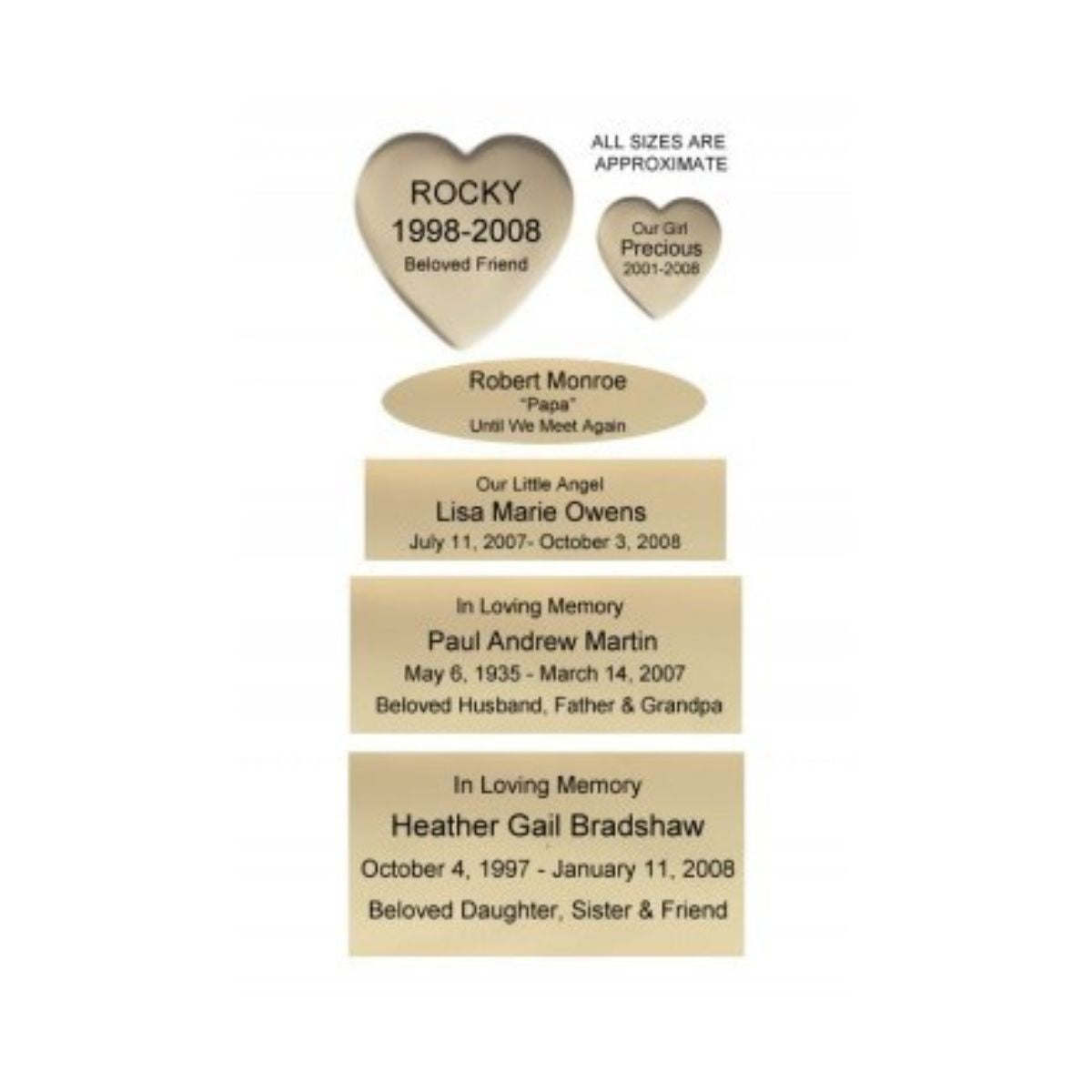 Engravable Name Plates